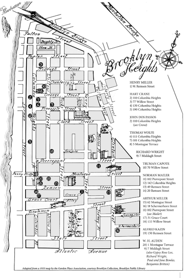 Map Created for Literary Brooklyn